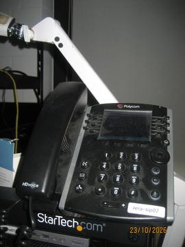 Polycom VVX mit Etikett rera-sip02